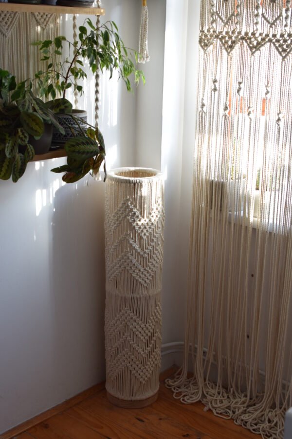 Podna Macrame Lampa - Image 2
