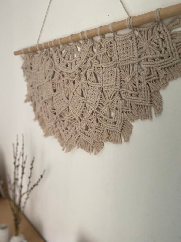 Macrame Half-mandala zidna dekoracija - Image 2