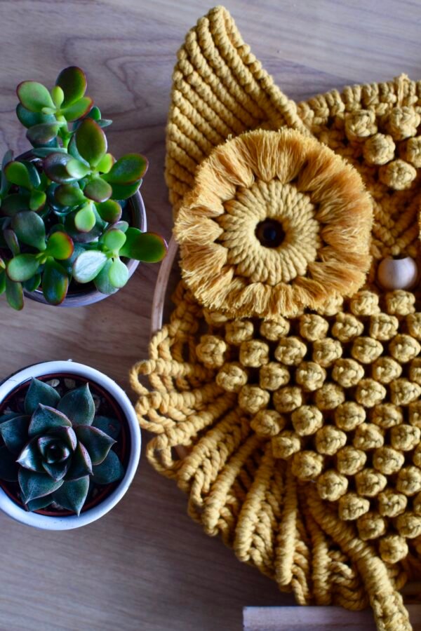 Macrame Sova - Zidna Dekoracija - Image 3