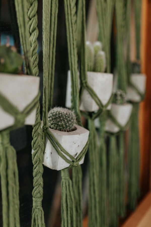 Macrame Zavesa i Držači za Saksije - Image 4