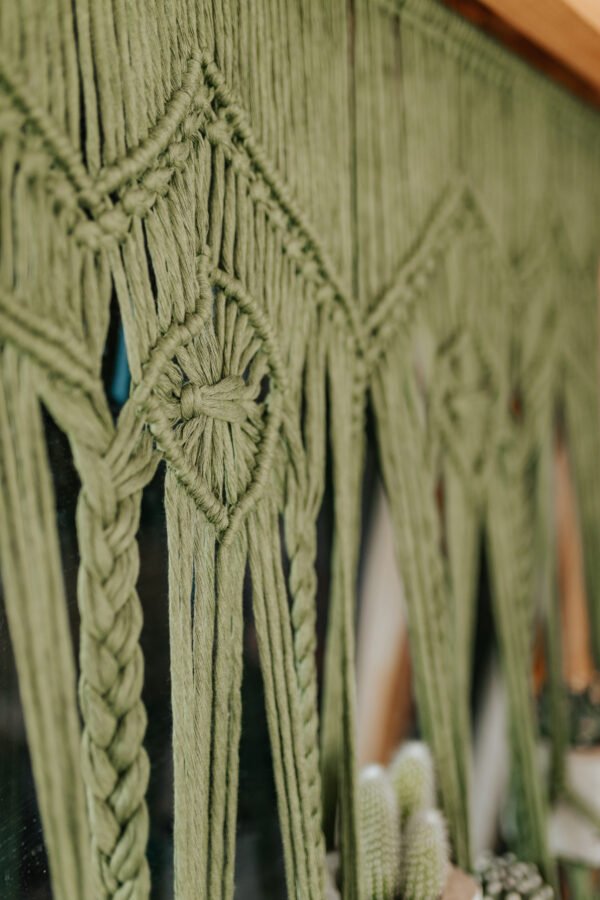 Macrame Zavesa i Držači za Saksije - Image 3
