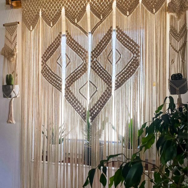 Macrame Zavesa - Geometric