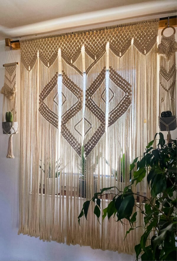 Macrame Zavesa - Geometric