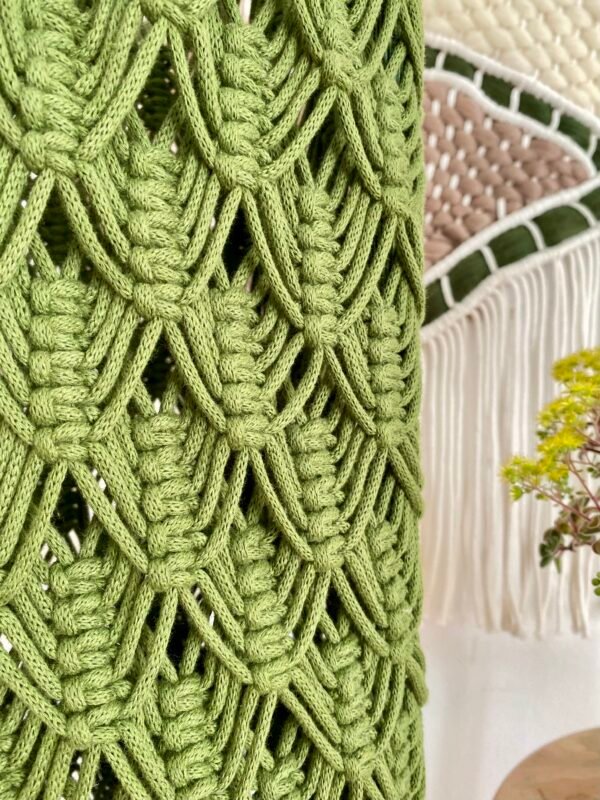 Macrame Maslinasta Lampa - Image 3