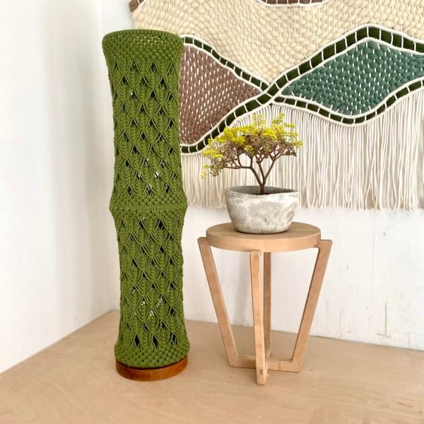 Macrame Maslinasta Lampa