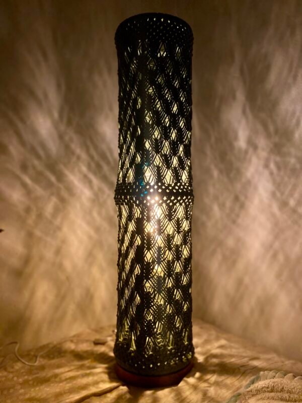 Macrame Maslinasta Lampa - Image 5