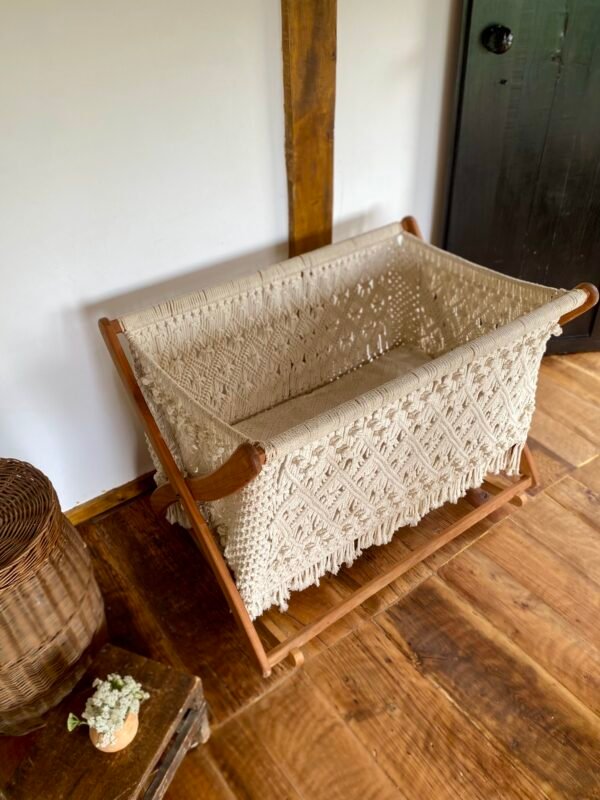 Macrame kolevka / krevetac za bebe - Image 3